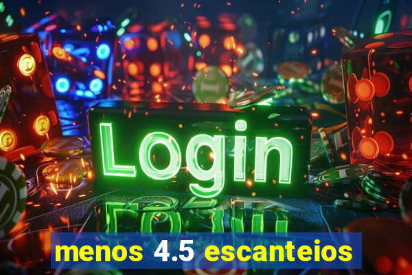 menos 4.5 escanteios